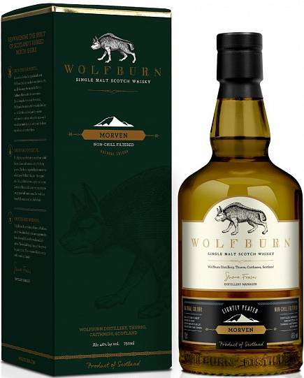 Виски Wolfburn Morven gift in box 700 мл 46%