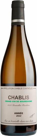 Вино Celine and Frederic  Chablis AOC   2022  750 мл 12,5%